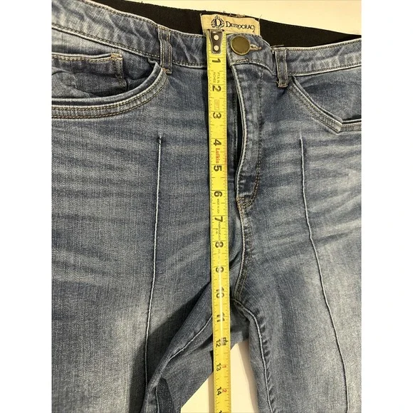 Democracy Ab Technology Size 10 Skinny Jeans Medium Mid Rise Casual - Picture 11 of 14